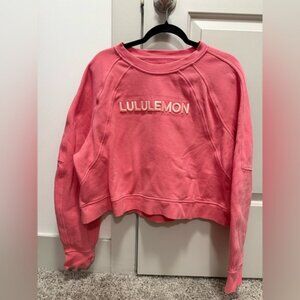Lulu Lemon Large Pink Sweatshirt. 💕⚡️